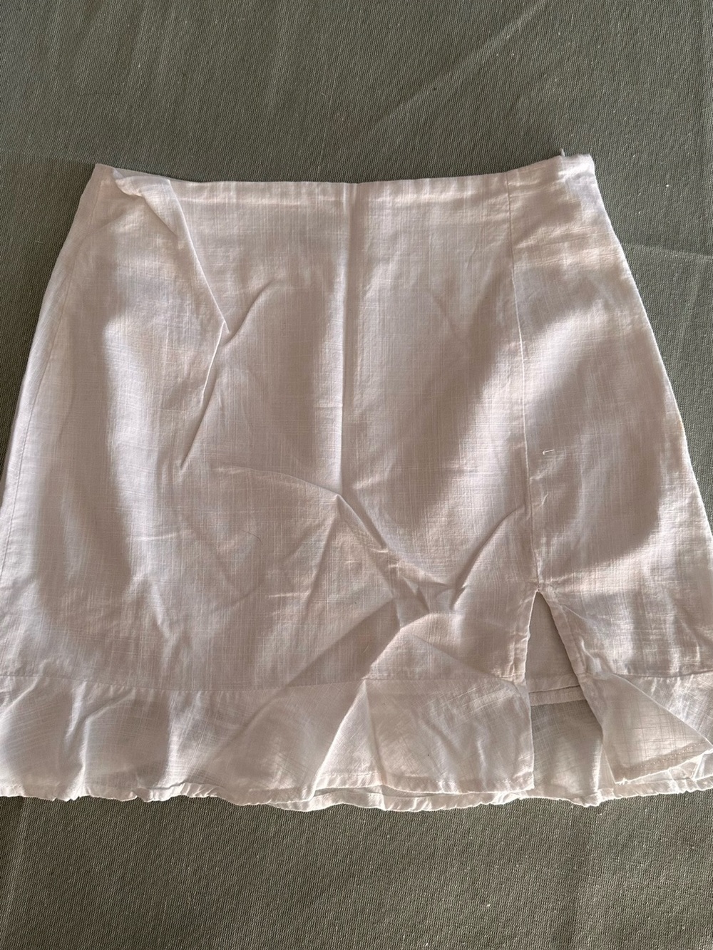 Linen white skirt XS